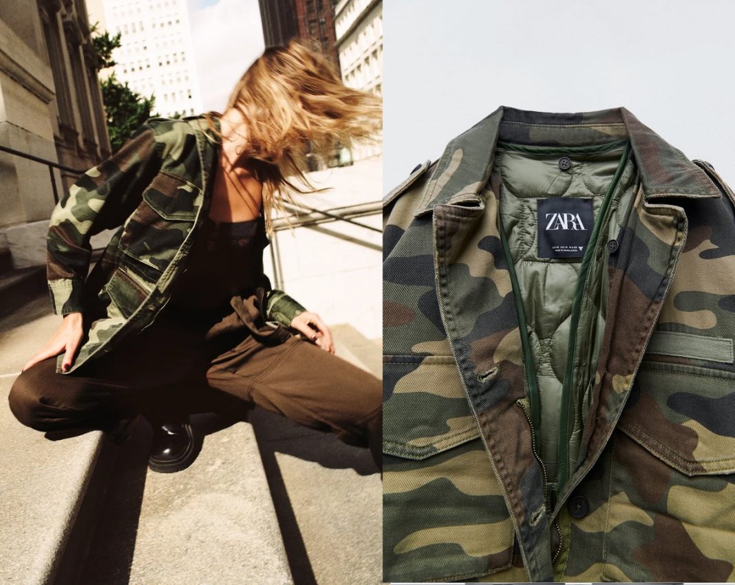 chaleco estilo militar de camuflaje
