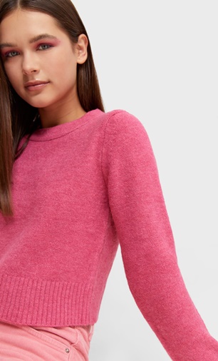 Jersey crop enfeltrado Stardivarius