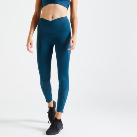 Leggings de talle alto Fitness moldeadores azulón