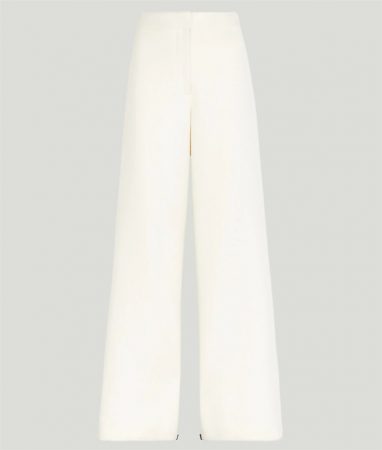 pantalon ancho de lana