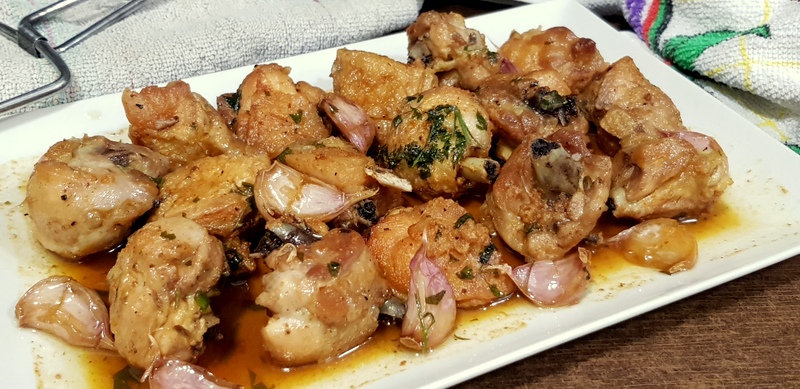 Receta de pollo al horno