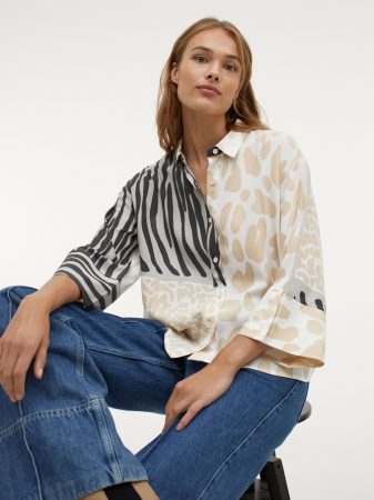 Camisa oversize estampada