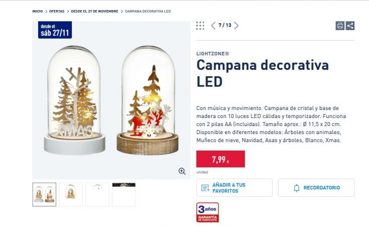 Campana decorativa LED
