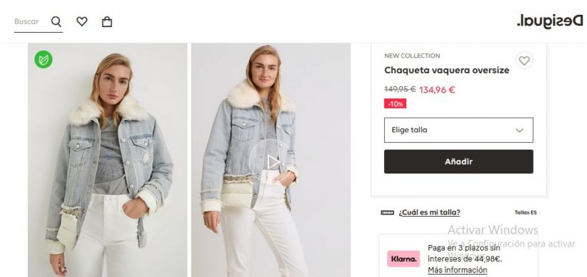 Chaqueta vaquera oversize