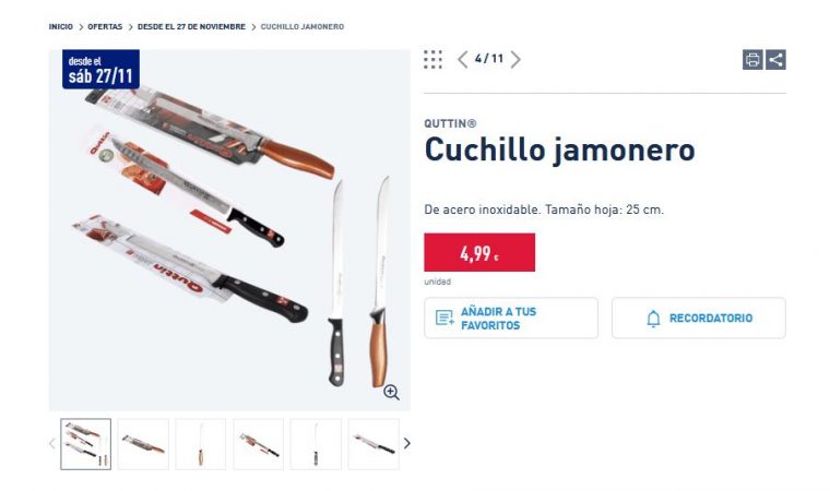 Cuchillo jamonero-Aldi