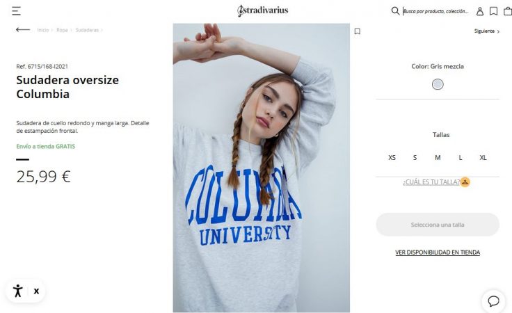 Sudadera oversize Columbia