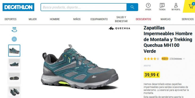 Zapatillas Impermeables Hombre de Montaña y Trekking