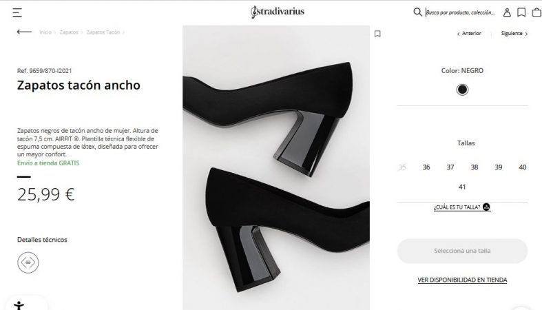 Zapatos tacón ancho