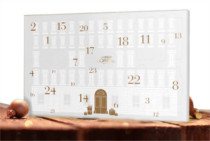 calendario adviento l'oreal el corte ingles