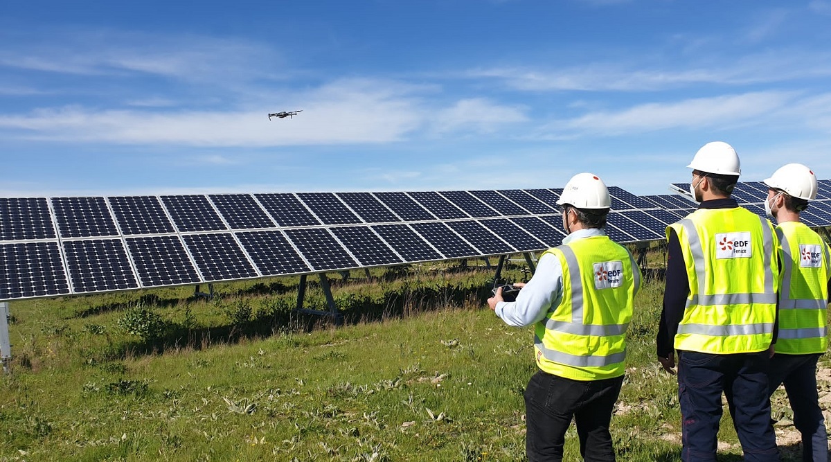 EDF Fenice reduce el gasto de mantenimiento fotovoltaico con tecnología dron