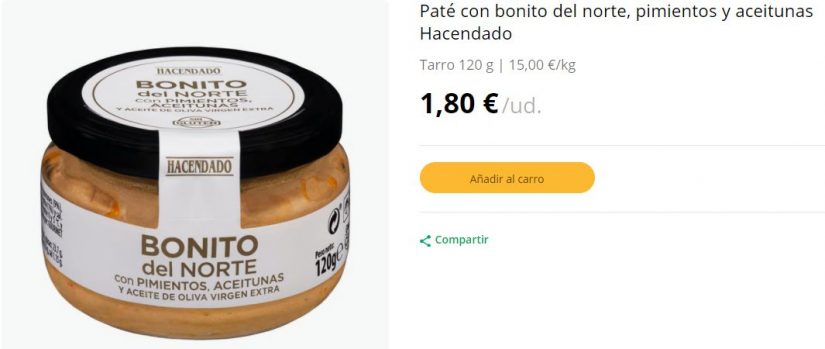 El producto de Mercadona que todos compran por miedo a un apagón 10 Merca2.es paté mercadona