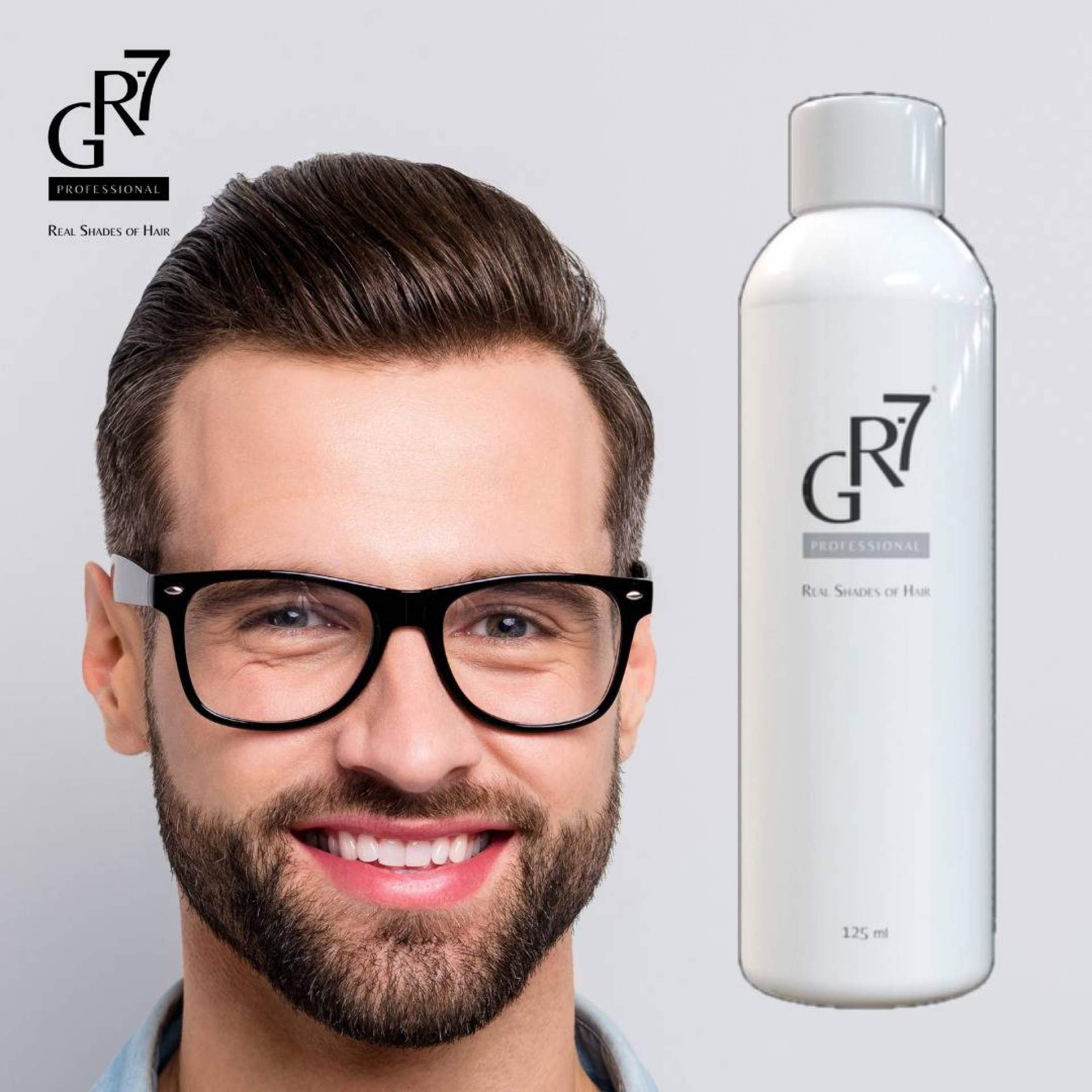 La loción anticanas de GR-7 es un producto que recupera el pigmento natural en el cabello