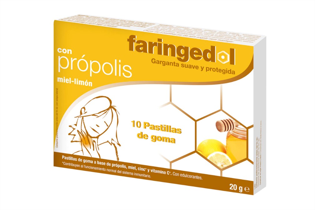 pastillas miel propolis faringedol