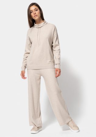 Sudadera con cuello chimenea