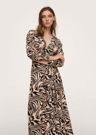 Vestido de estampado animal