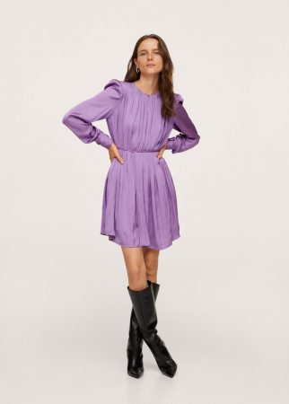 Vestido satinado de Mango