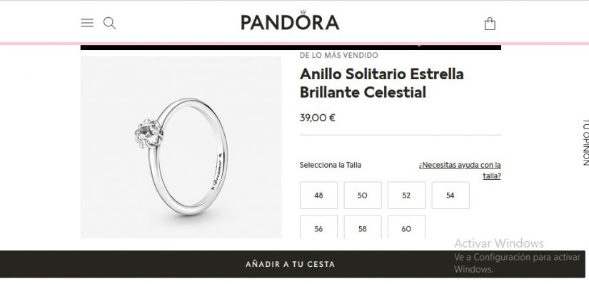 Joyas de Pandora por menos de 50 euros para regalar a última hora 18 Merca2.es Anillo Solitario Estrella Brillante Celestial