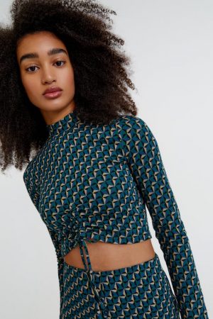 Camiseta manga larga jacquard