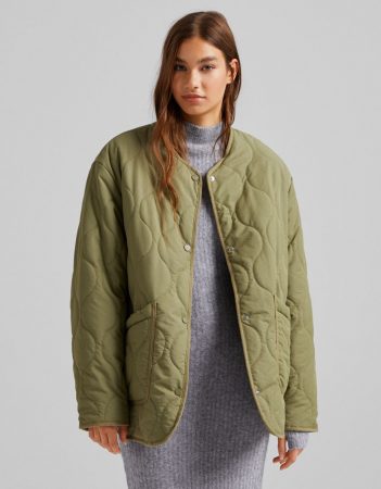 Cazadora acolchada efecto nylon