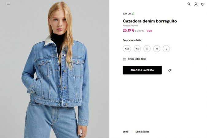 Cazadora denim borreguito