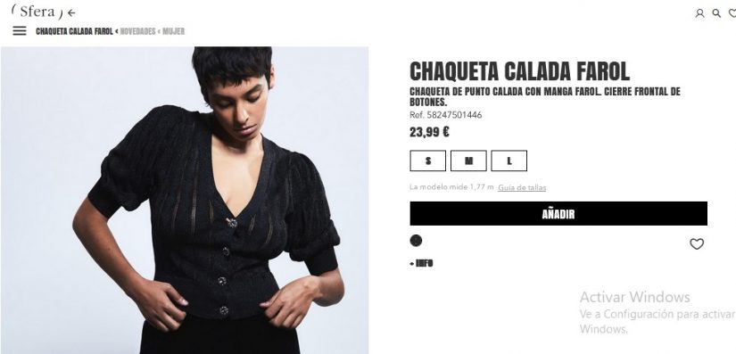 Chaqueta calada farol