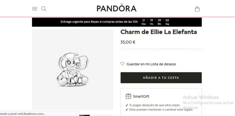 Joyas de Pandora por menos de 50 euros para regalar a última hora 20 Merca2.es Charm de Ellie La Elefanta- Pandora