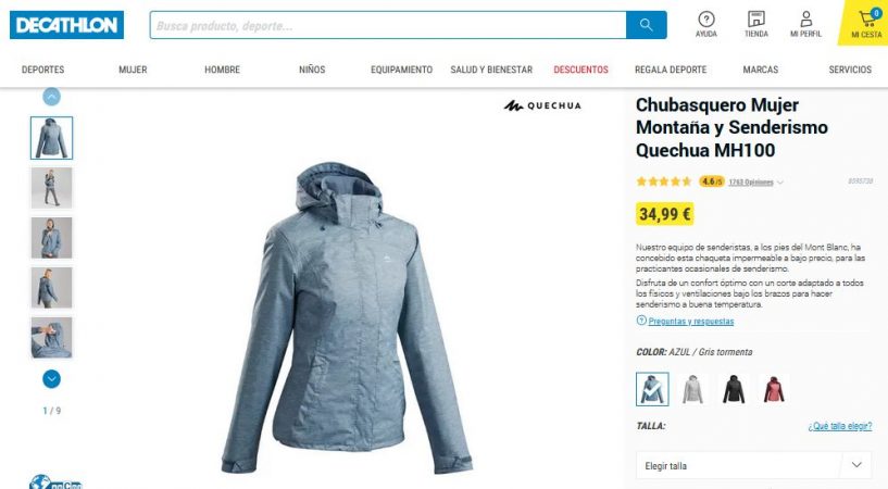 Chubasquero Mujer Montaña