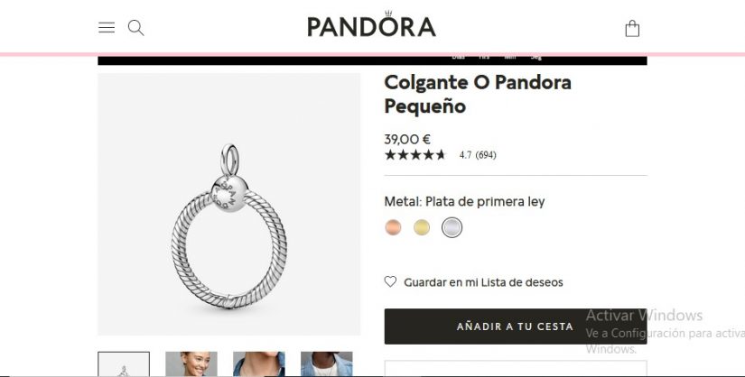 Joyas de Pandora por menos de 50 euros para regalar a última hora 23 Merca2.es Colgante O Pandora Pequeño