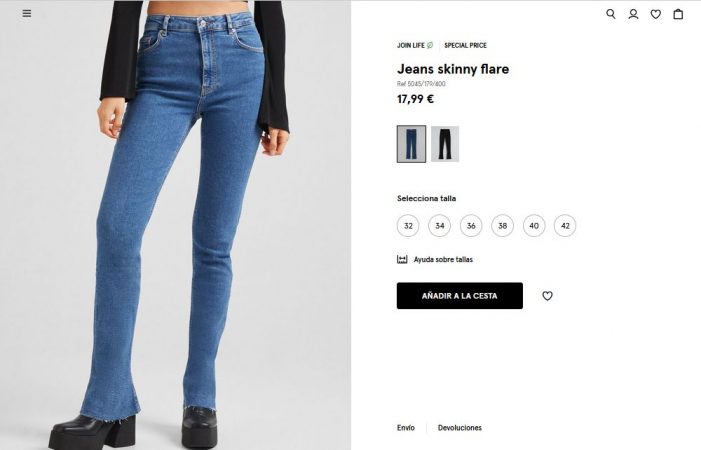 Jeans skinny flare