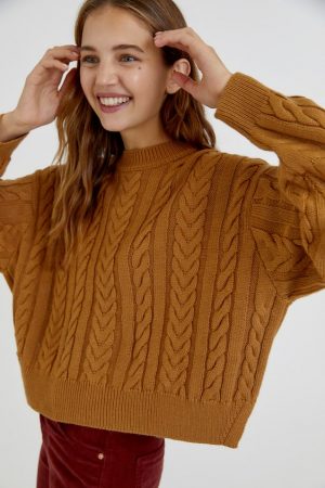 Jersey cuello redondo punto ochos