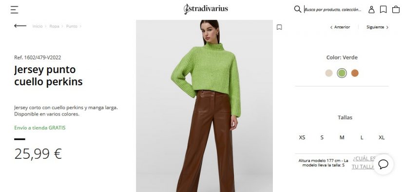 Jersey punto cuello perkins