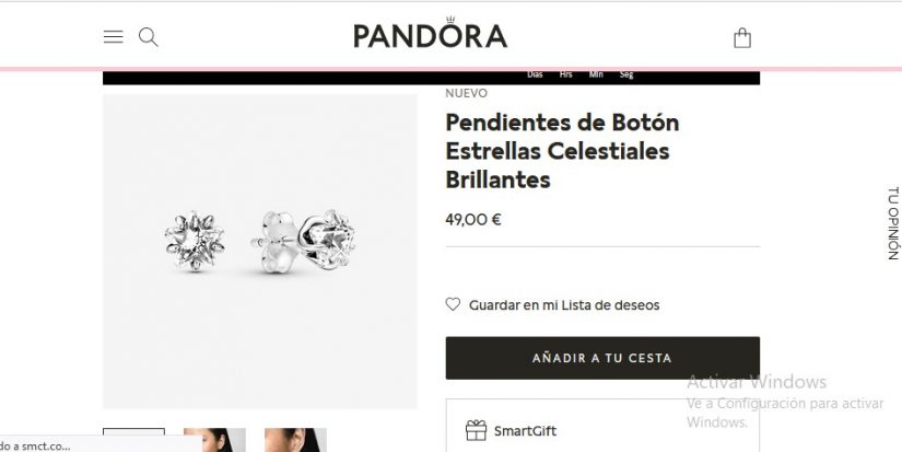 Joyas de Pandora por menos de 50 euros para regalar a última hora 21 Merca2.es Pendientes de Botón Estrellas Celestiales Brillantes