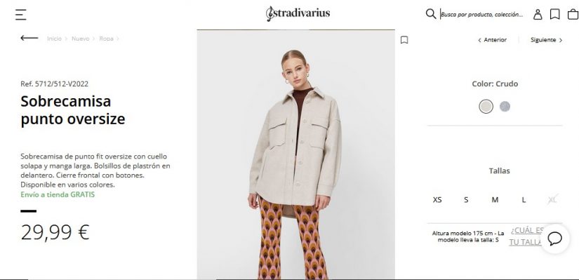 Sobrecamisa punto oversize