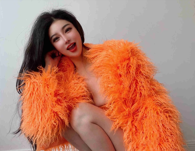 abrigo de pelo largo