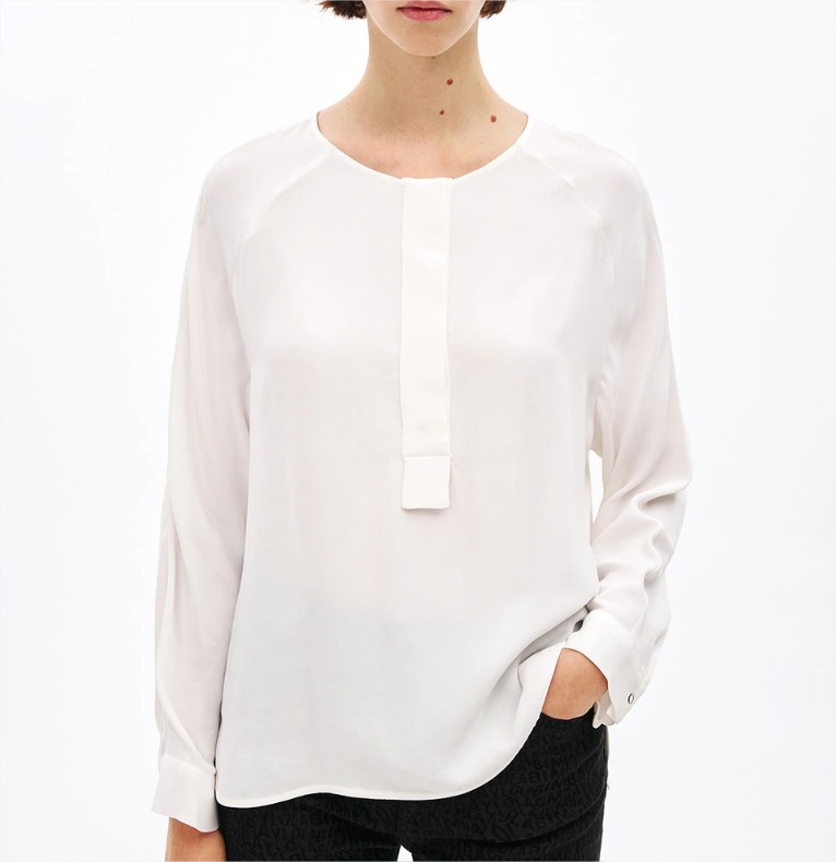 blusa fluida marfil bimba y lola el corte ingles