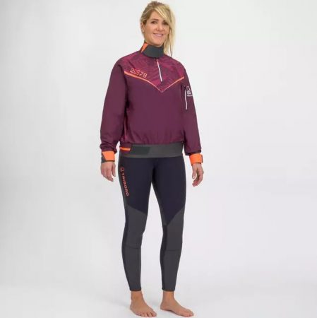  Chaqueta náutica vareuse vela dinghy 500 mujer violeta cortaviento