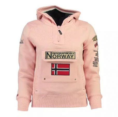 Sudadera norway mujer de montaña y trekking gymclass rosa 