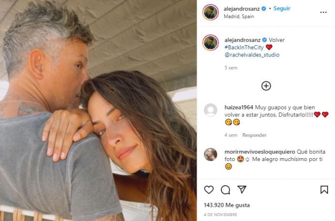 alejandro sanz pareja