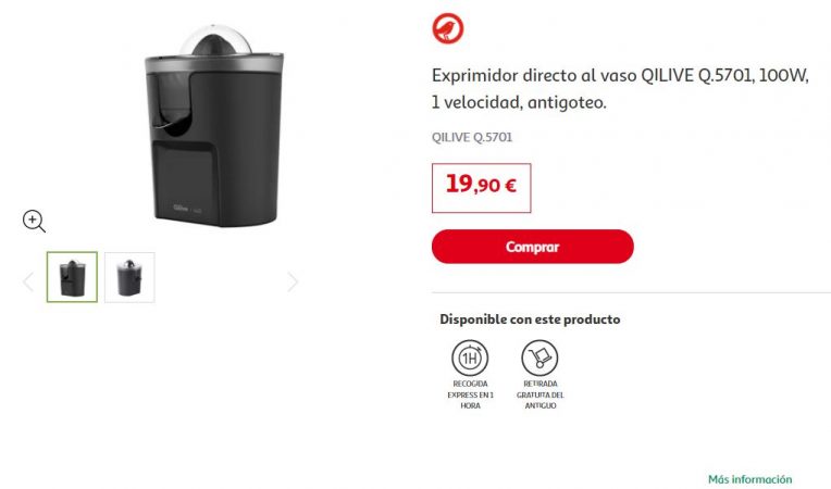 Exprimidor directo al vaso QILIVE Q.5701
