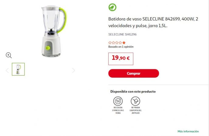Batidora de vaso SELECLINE 842699 Alcampo