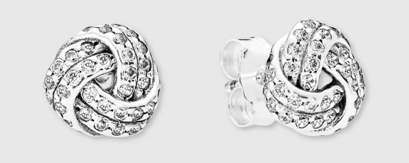 pendientes nudos de amor pandora