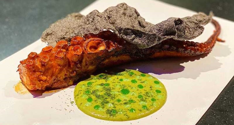 Pulpo a la plancha Dabiz Muñoz mojo Nikkei
