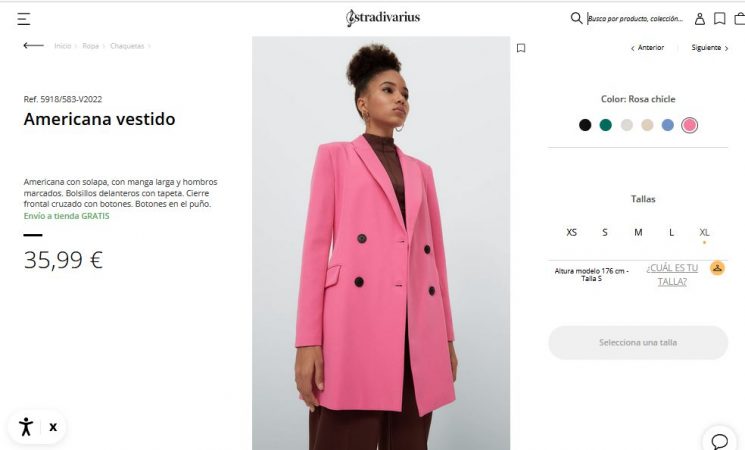 Americana vestido- Stradivarius