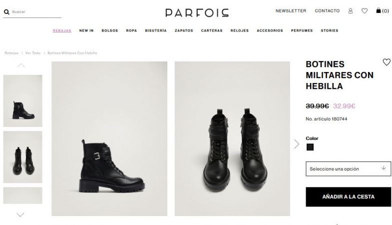 Botines Militares Con Hebilla