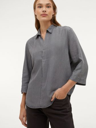 Camisa de manga corta 100% lyocell Parfois