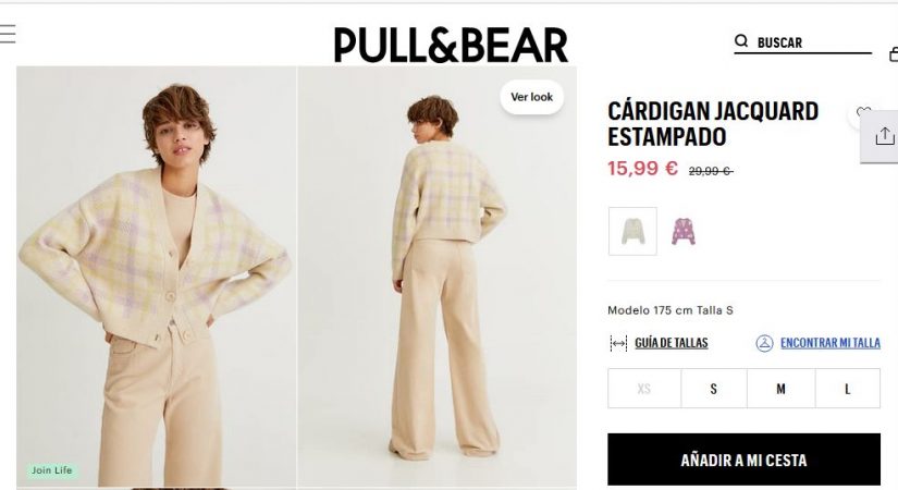 Cárdigan jacquard estampado- Pull&Bear