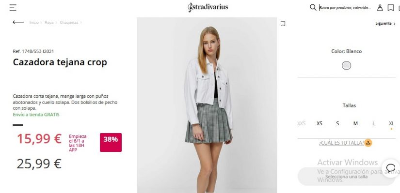 Cazadora tejana crop