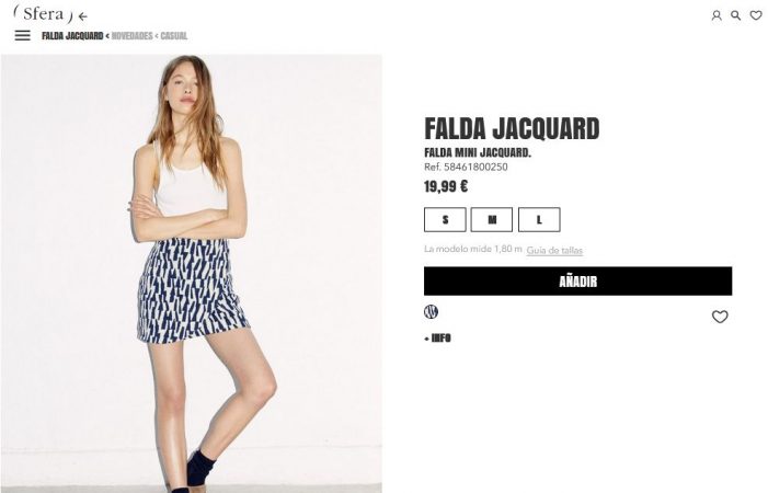 Falda Jacquard- Sfera