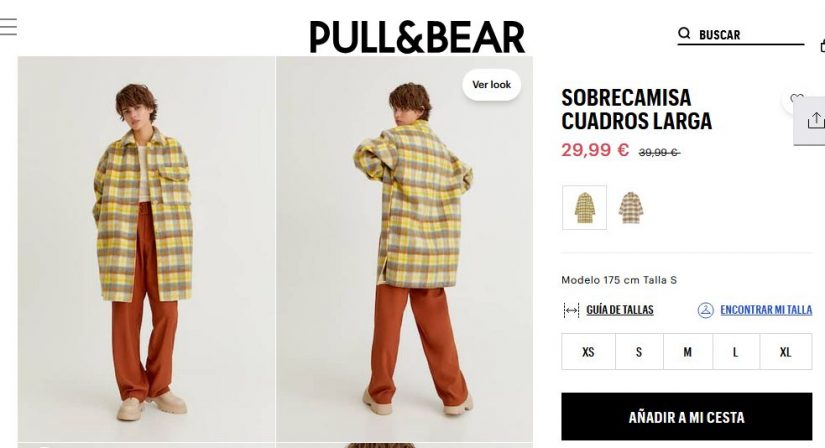 Sobrecamisa cuadros larga