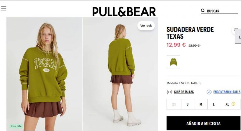 Sudadera verde Texas